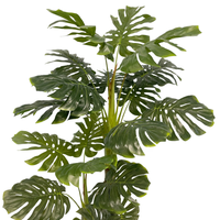 Pas cher Prix Turtleback Bonsaï Arbre Grand Monstera Feuilles De Mariage Résistant En Plastique Pot Bureau Paysage Décor Plante Artificielle