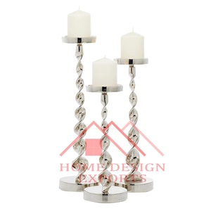 <b>Large</b> <b>Candle</b> Pillar Holder Stands for Home Hotels & Restaurants Metal Wedding Decor Best Seller - Product Image 5