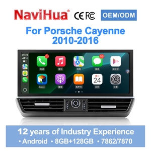 Navihua pour Porsche Cayenne 2010-2016, mise à niveau de la voiture, écran tactile Android 12,3'', lecteur DVD multimédia pour voiture, Carplay, GPS, DSP, radio - Product Image 1