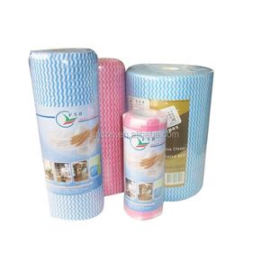 Lingettes paresseuses écologiques en Viscose et Polyester, lingettes de cuisine <span class=keywords><strong>jumbo</strong></span> en rouleau - Product Image 1