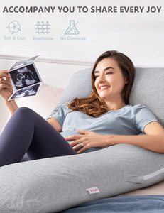 Giá Tốt <span class=keywords><strong>U</strong></span> Hình Dạng Làm Mát Vải Đầy Đủ Mang Thai Gối Thai Sản Cơ Thể Gối Cho Mang Thai Bên Ngủ - Product Image 4