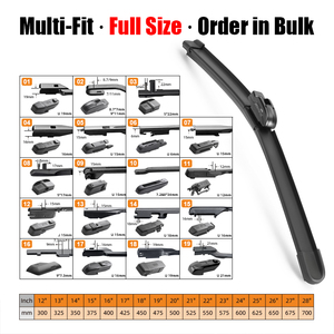 Pinze tergicristallo multifunzione immacolate versatili per auto vw volvo A7 A4 adattatori lama tergicristallo universale 18 tipi - Product Image 2