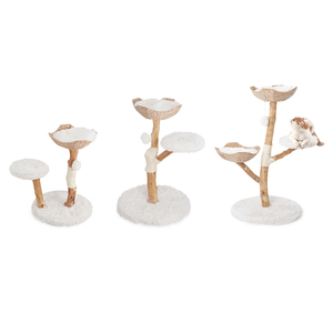 Grosir Terbuat dari Kayu Asli Kayu Solid Memanjat Pohon Kucing Menggaruk Tiang Menara - Product Image 4