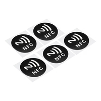Etiqueta RFID de 13.56MHz Imprimible, Tamaño Personalizado, Chip NFC213/215/216, Etiqueta RFID, Etiqueta Adhesiva NFC