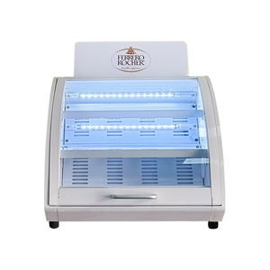 מייסדה SC15 15L מכירה עליונה R134a או R600a בתוך שולחן אור led מיני מקרר תצוגת שוקולד - Product Image 3