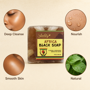 Savon noir africain, <span class=keywords><strong>huile</strong></span> d'argan, beurre de karité, glycérine, naturel, fait à la main, pour le visage et le corps, nettoyage en profondeur, hydratant, anti-acné, soin de la peau - Product Image 3