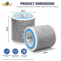 Humidificateur HNW en plastique 6 litres, fonctionnement silencieux, veilleuse, compatible avec Shark HP102 HP202 HP302 HP152, personnalisable pour la maison
