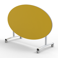 MUOSEN espace de travail ovale pliant mobilier de bureau bureau salle de réunion bureau salle de formation table poste de travail exécutif