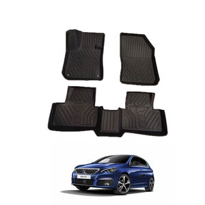 <span class=keywords><strong>Accessoires</strong></span> automobiles Tapis de voiture 3d produits par tous les temps Logo personnalisé Tapis de voiture pour <span class=keywords><strong>308</strong></span> 2016-2019 - Product Image 1