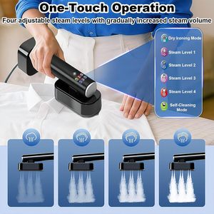 Défroisseur Vapeur Portable 190 ml, Fer à Vapeur Électrique 1300 W pour Usage Domestique avec Protection Anti-Brûlure à Sec - Product Image 3