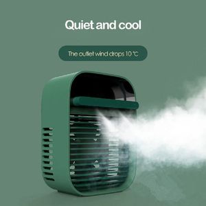 Mini ventilador portátil USB recargable con refrigeración por agua, aire acondicionado, ventilador de escritorio para exteriores - Product Image 5