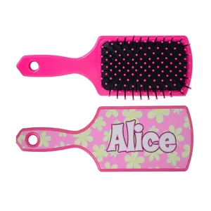 แปรงผมอลิซสำหรับเด็กทารก ลายดอกไม้ สีชมพู - Product Image 1