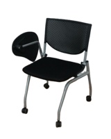 Chaise de formation pliante pour salle de conférence au design moderne avec table d'écriture pour la formation et les études au bureau