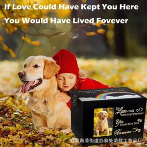 Pet Urn With Photo Frame 7.08x4.92x3.94 Inch Wooden <b>Memorial</b> <b>Box</b> For Dogs Up To 80 Pounds - Product Image 3