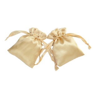 Satin <b>Drawstring</b> Bags 10x15cm Jewelry Packaging Storage <b>Pouches</b> Rectangular Colored Cloth Gift Bags For Accessories - Product Image 5