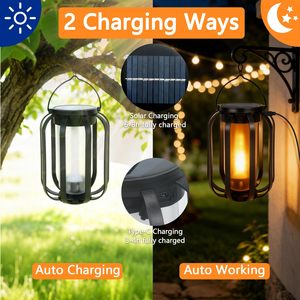 Luci Solari <span class=keywords><strong>da</strong></span> Giardino UBS, Lanterne Solari a Risparmio Energetico, Luce Solare <span class=keywords><strong>da</strong></span> Campeggio Impermeabile con Treppiede - Product Image 3