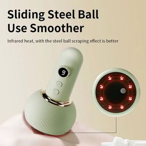 9 Speed Home Use High Powerful Guasha Massager Handheld Red Light Heat Body <b>Vibration</b> Scraping Cupping Therapy Tools - Product Image 3