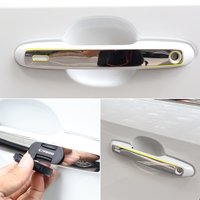 Couvre-poignée de porte Prado LC250 2024-2026, garniture chromée, protection contre les rayures, ensemble complet de 4 pièces, adhésif 3M pour accessoires Toyota