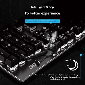 Mechanical Keyboard Blue <b>Switch</b> RGB Mixed Light Wired <b>USB</b> Gaming Keyboard For Computer Notebook - Product Image 5