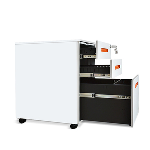 Multifunctional Modern Lockable Cold-Rolled Steel Mobile File Cabinet with Wheels for Office Home <b>Workshop</b> Kitchen <b>Storage</b> - Product Image 5