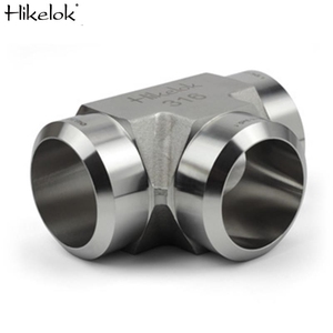 Hikelok thép không gỉ Thiết bị đo đạc phụ kiện Hàn swagelok loại 1/4 ''1/8'' Ống mông hàn ổ cắm Hàn Tees 3 chiều <span class=keywords><strong>Tee</strong></span> - Product Image 3