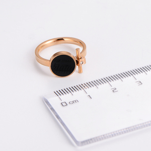 Anillo de acero inoxidable personalizado para niñas, joyería elegante, informal, para graduación, universidad, escuela secundaria - Product Image 6