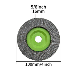 Disques à lamelles en alumine calcinée et zircone de qualité supérieure, 4 pouces |   Disques abrasifs à support plastique SATC, grains 40/60/80/120 <span class=keywords><strong>pour</strong></span> <span class=keywords><strong>meuleuse</strong></span> d'angle - Product Image 2