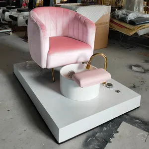 سعر المصنع الفاخرة الوردي باديكير العرش أريكة كرسي الكراسي كرسي تدليك للقدم ل صالون الأظافر