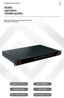 Ordinateur de contrôle industriel embarqué sans ventilateur monté en rack 1U, boîtier en alliage d'aluminium, mini PC compact à double port UART RS232
