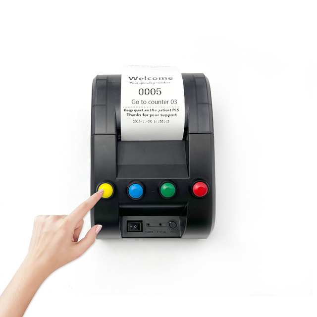57mm Thermal Queue Ticket Printer for Restaurants Banks & Parks for Calling System Pagers