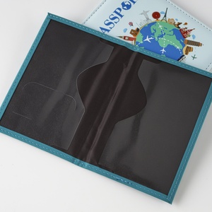 Porte-passeport personnalisé en cuir PU léger et tendance, sans fermeture, épaisseur 30 mm, design sur mesure, faible MOQ - Product Image 2