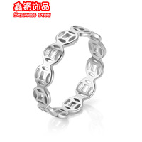 Bague en acier inoxydable plaqué or et cuivre avec motif de peau de crevette, en titane pour femme, sans décoloration, pour couple, porte-bonheur et richesse