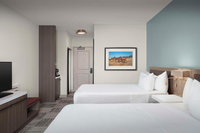Lampes murales de chevet pour chambre d'hôtel Hilton Garden Inn, éclairage personnalisé pour l'hôtellerie, finition fumée brossée