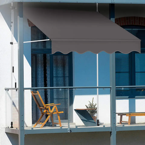 Toldo retráctil Toldo de patio con manivela manual Refugio parasol de balcón plegable <span class=keywords><strong>para</strong></span> porche de cubierta - Product Image 5