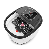 Machine de massage électrique à rouleaux pour les pieds avec affichage LED, lumière rouge chauffante, bulles d'oxygène et contrôle de la minuterie, certifiée CE ROHS ETL