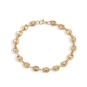 Vente chaude Porc Nez Chaîne Femme Hip Hop 7mm <span class=keywords><strong>Grain</strong></span> <span class=keywords><strong>De</strong></span> Café Cubain <span class=keywords><strong>Cheville</strong></span> Chaîne Bijoux - Product Image 4
