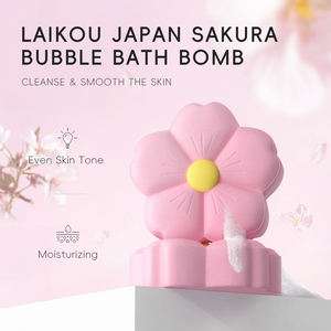 Bombas de Baño Efervescentes Personalizadas con Forma de Flor de Cerezo Laikou Japan, 80g, para Niñas, Relajantes, Vaporizadores para Ducha - Product Image 3