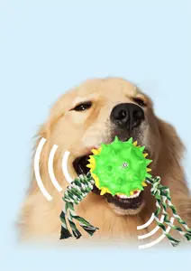 Fun Rope Rope Grinding Tooth Feeding With Audible Whistles Dogs With Audible Leakage Ball
