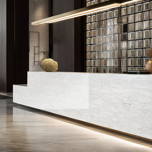 Runpin Kunststeen Grote Plaat Kwarts Stenen Bekleding Moderne Wandpanelen Gepolijst Keuken Werkbladen Ijdelheid Tops Tafelbladen - Product Image 6