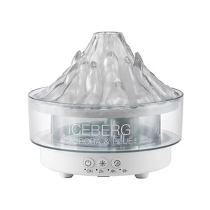 Difusor de Aroma Ultrasónico Iceberg de 260 ml, Humidificador de Aire con Efecto Volcán y Medusa, Llama de Fuego, Luz Nocturna de 7 Colores, Eléctrico para el Hogar - Product Image 1