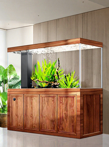 Acuario de Vidrio Ultra Blanco con Bombas de Agua, Filtro de Fondo para Peces Dragón, Gran Tamaño, Separador de Ambientes para Sala de Estar - Product Image 5