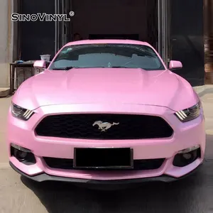 SINOVINYL High flexible polymeric PVC film Magic pink color Auto Stickers Wrap Car Wrapping Vinyl foil