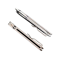 Couteau pliant en acier D2 avec manche en titane, couteau de poche léger, EDC (Everyday Carry), outil de vente en gros