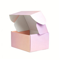 Caja de Envío Personalizada Tipo Concha para Set de Belleza y Cuidado de la Piel, de Cartón Corrugado, con Forro de Esponja, Materiales Reciclados