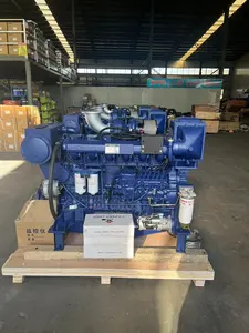 Ventes d'usine de moteur diesel marin WP13C500-18 de haute qualité 6 cylindres 500HP 1800 tr/min avec position intérieure