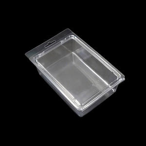 Accepter une taille personnalisée de haute qualité gaufrage logo transparent PET recyclé emballage blister à <span class=keywords><strong>clapet</strong></span> - Product Image 2