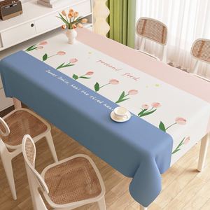 Waterproof Printed Rectangle <b>Table</b> Cloth Fabric Floral Cartoon Dining <b>Table</b> Cover Oilproof Wipeable Tablecloth <b>Placemat</b> - Product Image 4