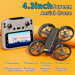 New Z809 Drone HD <b>Camera</b> WIFI FPV UAV 4.3Inch LCD <b>Remote</b> <b>Control</b> Optical Flow Positioning Quadcopter Aerial Photography Airplane - Product Image 5