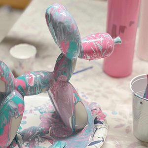 Scultura di <span class=keywords><strong>Cane</strong></span> <span class=keywords><strong>Palloncino</strong></span> in <span class=keywords><strong>Resina</strong></span> Fluida 17/25cm/30cm per Decorazione Casa, Ornamenti Artigianali, Fai-da-Te - Product Image 3