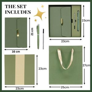Business Promotional Customized A5 Dot Grid Lined Jotter <b>Diary</b> Business PU Leather Hard Cover Notebook With logo - Product Image 5